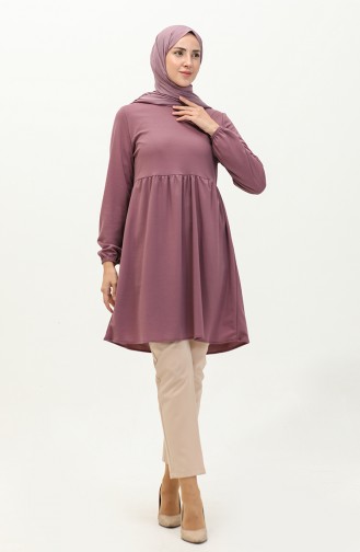 Shirred Tunic 7272-07 Rose Dried 7272-07