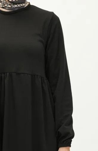 Shirred Tunic 7272-08 Black 7272-08