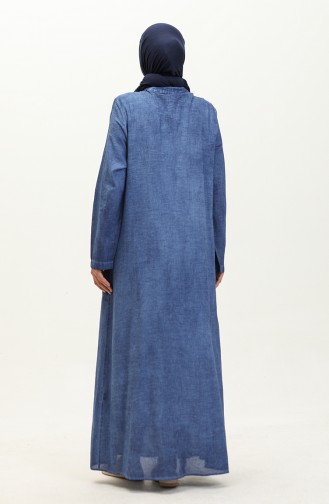 Şile Tuch Authentic Abaya 8590-04 Indigo 8590-04