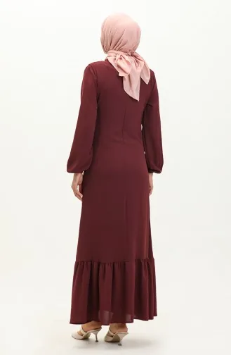 Robe A Froufrous En Tissu Aerobin 1006-08 Cerise 1006-08