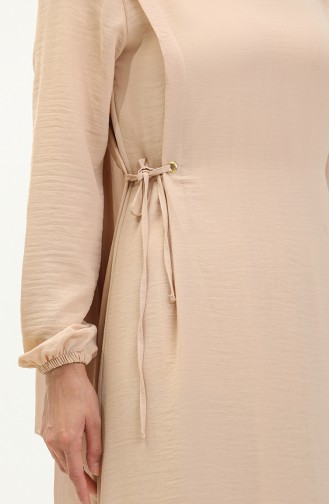 Robe à Nouer Sur Le Côté 1852-01 Beige 1852-01