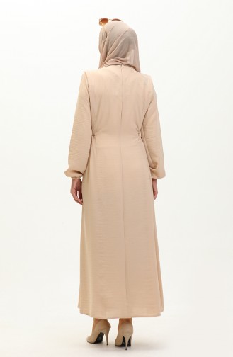 Robe à Nouer Sur Le Côté 1852-01 Beige 1852-01