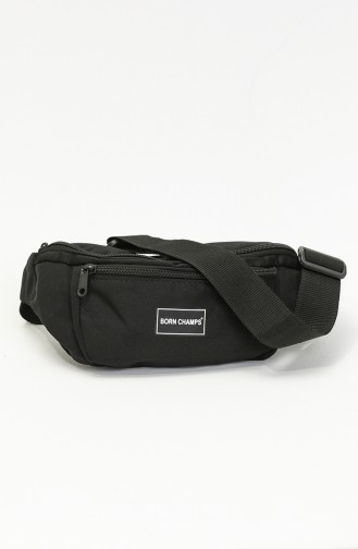 Sac à Bandoulière à Deux Compartiments Born Champs Pour Femme 5028-01 Noir 5028-01