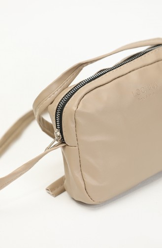 Sac Epaule à Compartiment Unique Pour Femme 5029-01 Vison 5029-01