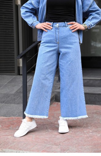 Jeanshose Mit Weitem Bein In Blau 0060BLN.MVI