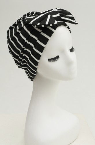 Striped Outer Bonnet 1250-A01 Black 1250-A01