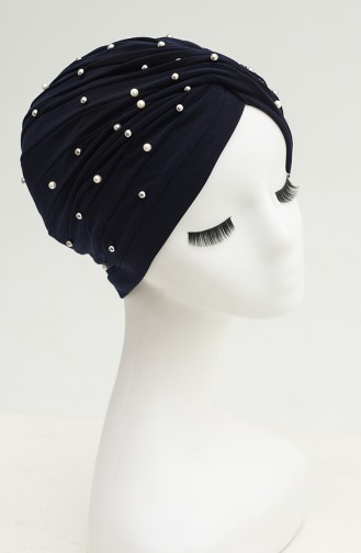 Pearl Cross Bonnet  0032-07 Navy Blue 0032-07