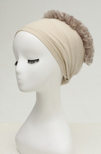 Bonnet a Froufrous 7001-14 Beige 7001-14