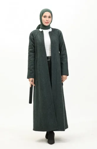 Vivezza Manteau Doublure Estampé à Chevrons 6991-03 Khaki 6991-03