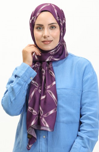 Geometry Patterned Soft Shawl 2033-04 Light Purple 2033-04