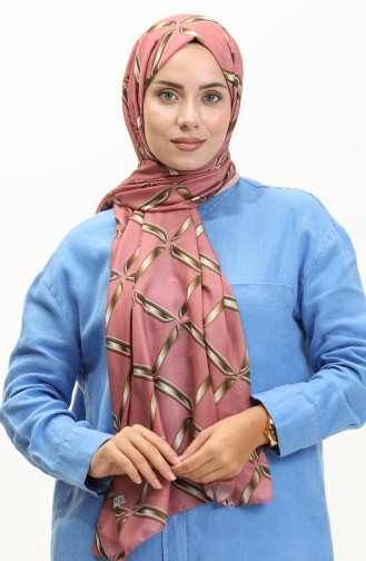 Geometry Patterned Soft Shawl 2033-07 Dusty Rose 2033-07