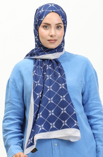 Desenli Pamuklu Şal 2034-08 Saks