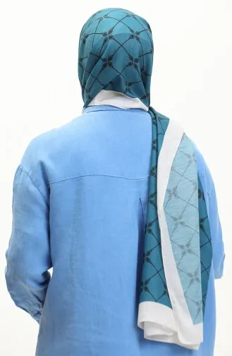 Patterned Cotton Shawl 2034-09 Oil 2034-09