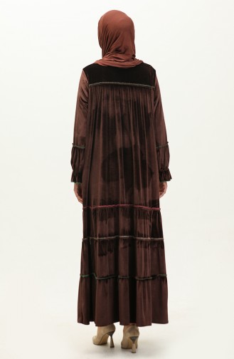 Robe Velours Avec Poches 24K9063-01 Marron 24K9063-01