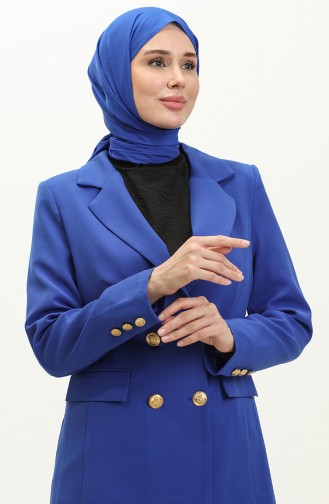 Double Button Blazer Jacket 3003-01 Saxe 3003-01