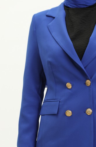 Double Button Blazer Jacket 3003-01 Saxe 3003-01