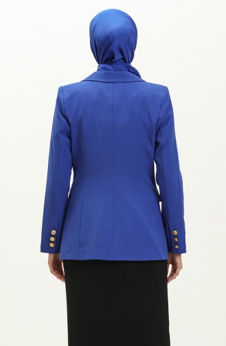 Double Button Blazer Jacket 3003-01 Saxe 3003-01