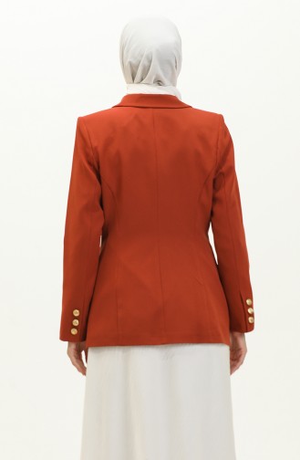 Double Button Blazer Jacket 3003-03 Brick 3003-03