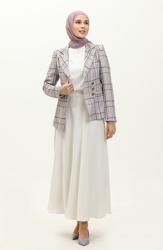Tweed Crop Jacket 3004-01 Lilac 3004-01
