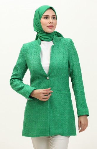 Tweed Blazer Jacket 3006-02 Green 3006-02