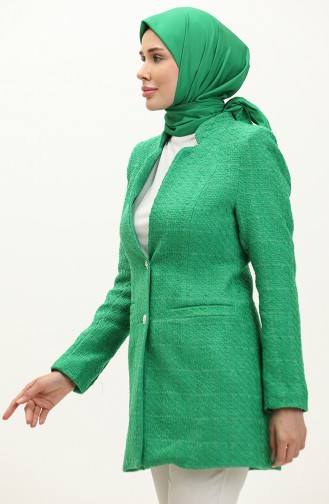 Tweed Blazer Jacket 3006-02 Green 3006-02