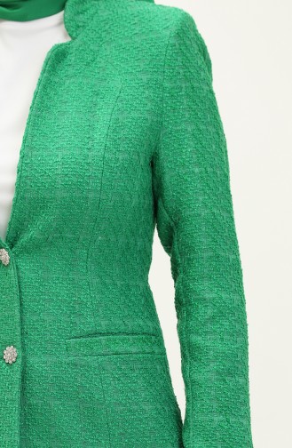 Tweed Blazer Jacket 3006-02 Green 3006-02
