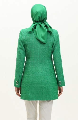 Tweed Blazer Jacket 3006-02 Green 3006-02