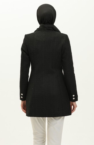 Tweed Blazer Jacket 3006-03 Black 3006-03