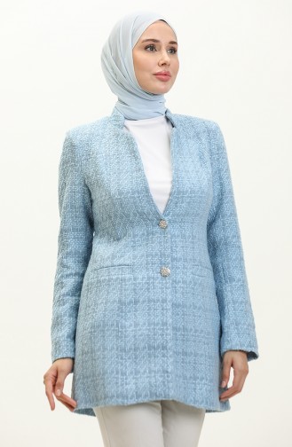 Tweed Blazer Jacket 3006-04 Blue 3006-04
