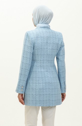 Tweed Blazer Jacket 3006-04 Blue 3006-04