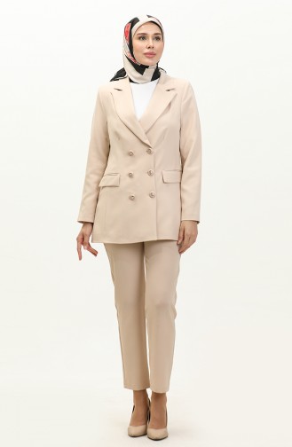 Revers Collar Jacket 5002-01 Stone 5002-01