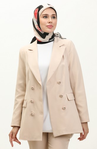 Revers Collar Jacket 5002-01 Stone 5002-01