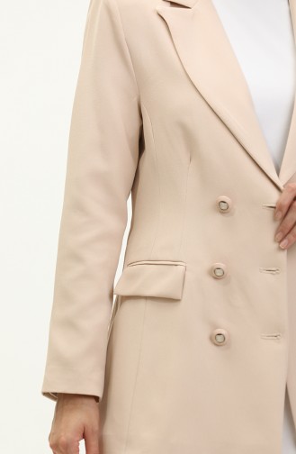 Revers Collar Jacket 5002-01 Stone 5002-01