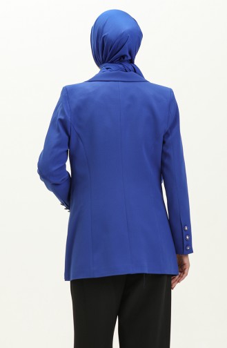 Double-breasted Collar Jacket 5002-03 Sax 5002-03