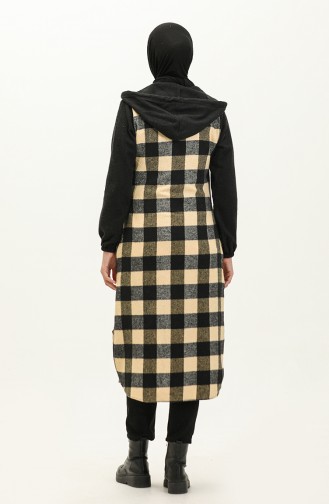 Tunique De Bûcheron A Capuche A Motifs 0159-02 Noir Jaune 0159-02