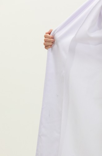 Cape Met Brede Kraag En Riem 0162-02 Wit 0162-02