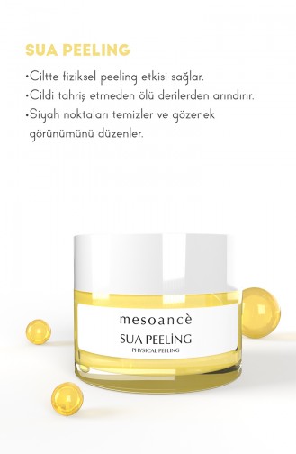 Yüz Peelingi Yenileyici Coconut Özlü C Vitaminli Nemlendirici Arındırıcı Peeling 50 ml Sua Physical