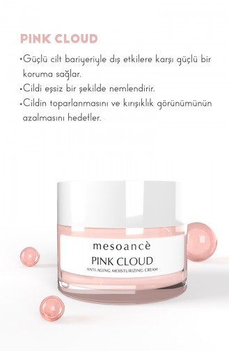 Nemlendirici Yüz Kremi Vegan Tüm Cilt Tipleri 50 ml Pink Cloud