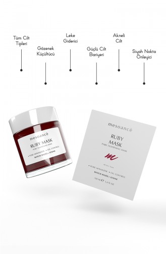 Ruby Pore Verstevigend En Olie-Balancerend Masker 100 Ml 0824899