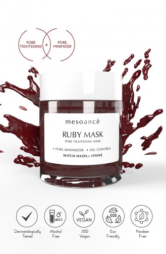 Ruby Pore Verstevigend En Olie-Balancerend Masker 100 Ml 0824899