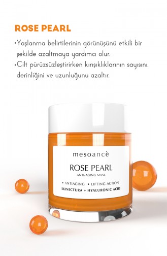 Mesoance Masque Visage Raffermissant Pores 100 Ml Masque Anti-âge Rose Perle 0824905
