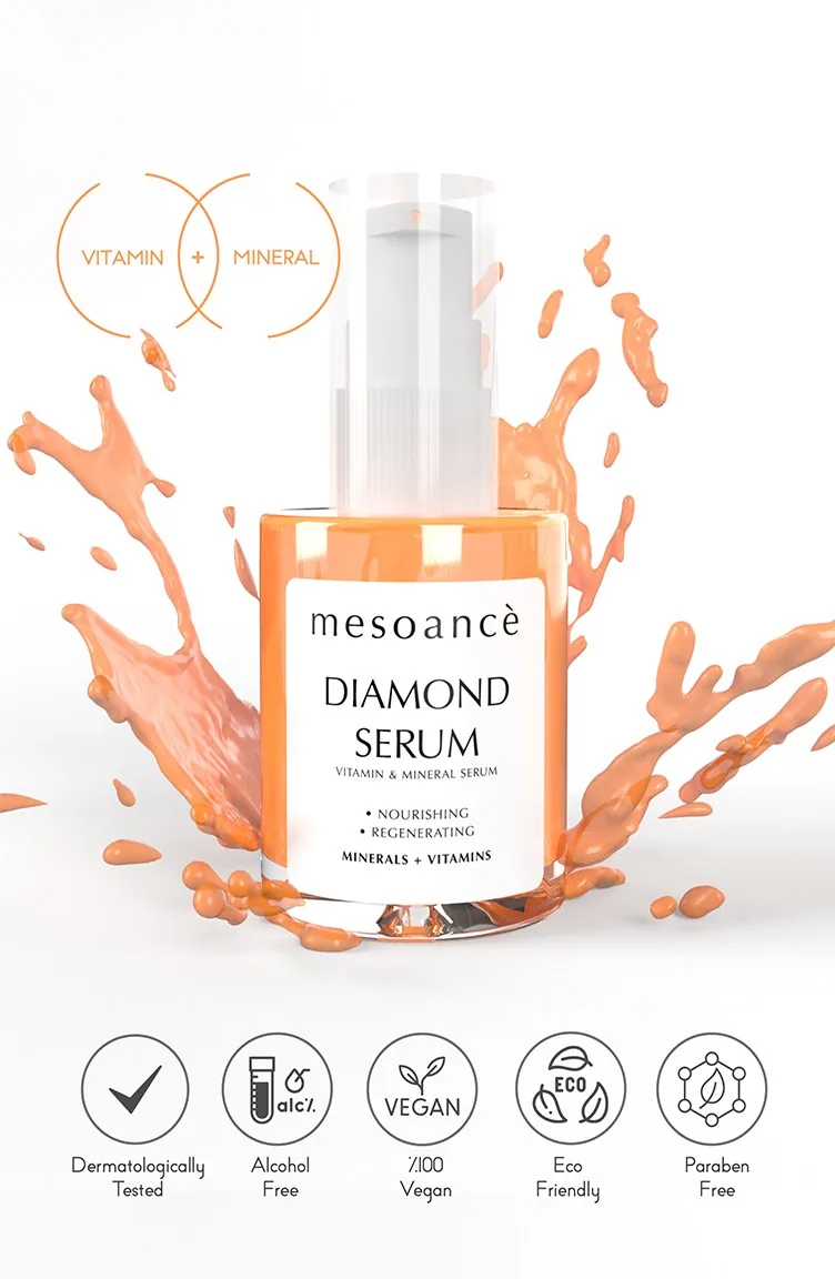Diamond Vitamin Mineral Serum - Vitamin ve Mineraller İçeren Besleyici Cilt Serumu 30 ml