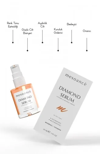 Diamond Vitamin Mineral Serum - Vitamin ve Mineraller İçeren Besleyici Cilt Serumu 30 ml
