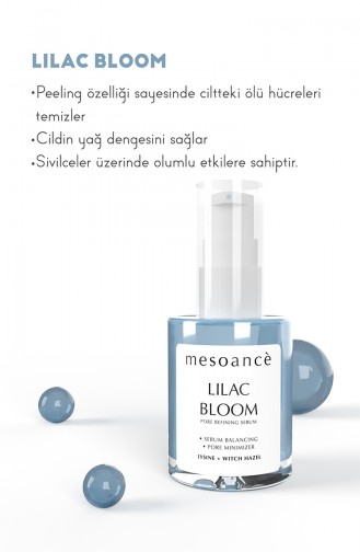 Cilt Serumu Gözenek Sıkılaştırıcı - Siyah Nokta Önleyici Serum Lilac Bloom Pore Refining 30 ml