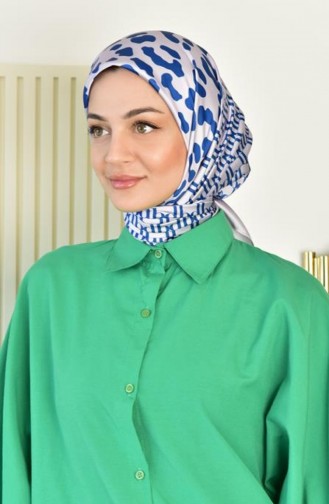 وشاح رايون بطباعة رقمية Dsn 24 أزرق داكن Rayon24 002 4080