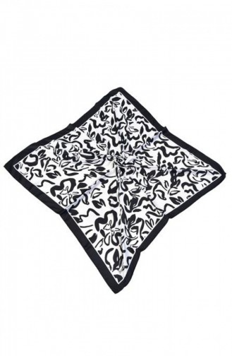 Rayon Alvin Desenli Eşarp Dsn 23 Beyaz Rayondsn23 043