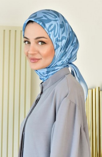 وشاح رايون ألفين منقوش DSN 23 أزرق Rayondsn23 064 4117