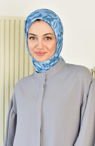 وشاح رايون ألفين منقوش DSN 23 أزرق Rayondsn23 064 4117