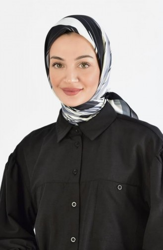 Siyah Beyaz Eşarp Serisi D 12 Sıyahbeyazesarp D 12