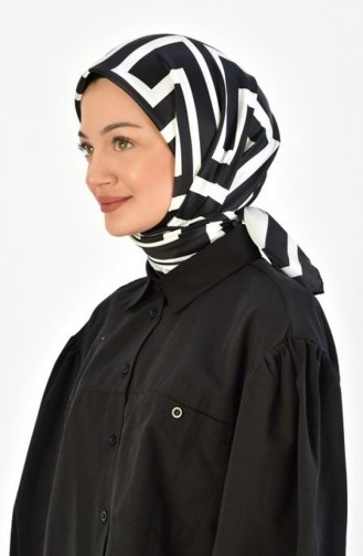Siyah Beyaz Eşarp Serisi D 4 Sıyahbeyazesarp D 4